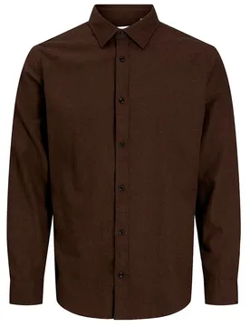 Camicia A Maniche Lunghe Field Melange Mulch S - Jack & jones - FashionsVida