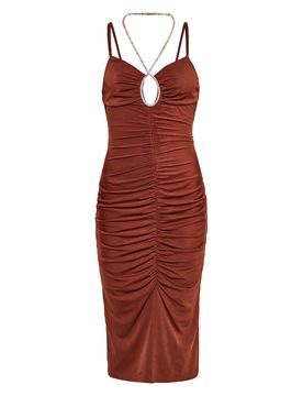 Faina Vestido de gala rojizo