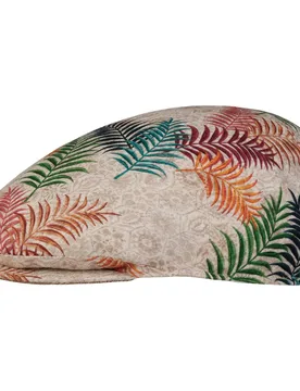 Ferano Linen Flat Cap by Alfonso DEste - mixed colours - Size: XL (60-61 cm) - Alfonso D´Este - FashionsVida