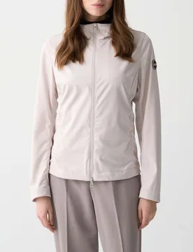 Giubbino Originals color gesso vestibilità regular in softshell impermeabile con cappuccio fisso - Colmar - FashionsVida
