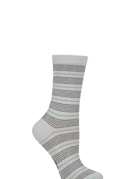Women's 1 Pair Stripe Uniform Cotton Socks Light Blue 39-42 - Blue - Size: Small - Falke - FashionsVida