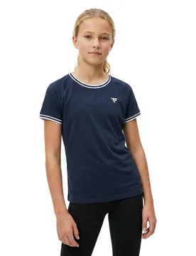 Team Stretch Short Sleeve T-shirt Marine 12-14 Years - Tecnifibre - FashionsVida