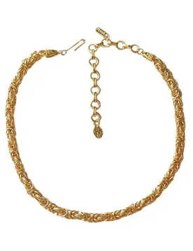 S American Costume Jewelry Anti-rust Genderless 18K Gold Filled Knitted Chain Neck Choker Antique Women Men Necklace Jewelry - Aliexpress - FashionsVida