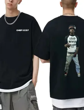 Rapper Chief Keef Lead Never Follow Leaders Print T-shirt Summer Male Casual Pure Cotton Tshirt Awesome Men Hip Hop Fashion Tees - Aliexpress - FashionsVida
