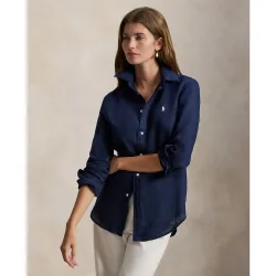 Camisa de mujer de lino de manga larga