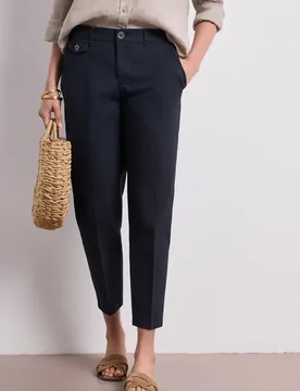 Chino im Casual Fit in softer Qualität female Blau - Street One - FashionsVida