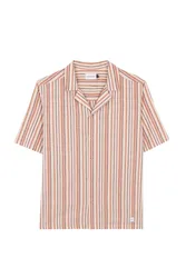 The striped short sleeve Shirt male