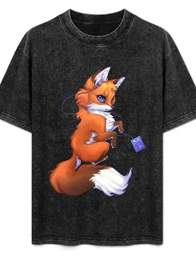 Little fox T-Shirt Work Short Sleeve Cotton Top - Aliexpress - FashionsVida