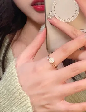 New Simple Fashion Trend Unique Design Light Luxury Retro Blue Crystal Ring Female Jewelry Party Premium Gift - Aliexpress - FashionsVida