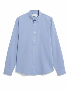 Hemd QUAASA blau S herren - Armedangels - FashionsVida