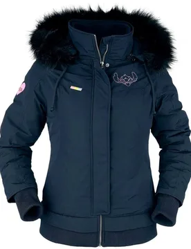 Disney Winterjacke - Stitch - S bis XXL - für Damen - Größe XXL - dunkelblau - EMP exklusives Merchandise! - Frauen - female - Lilo & Stitch - FashionsVida