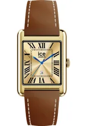 Womens 025619 Ladies Ice Smart Tks 2.0 Smartwatch - Gold Leather - One Size