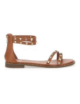 Sandali da Donna Con Borchie Marrone 2535 37 - ME & ME - FashionsVida