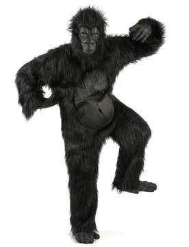 Gorilla Kostüm mit Maske schwarz - KARNEVAL-MEGASTORE - FashionsVida
