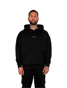 Felpa Con Cappuccio Metamorphose V Oversized Black 2XL - Mj Gonzales - FashionsVida