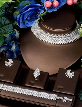 May New Accessories Classic Beauty Jewellery Women's Set Necklace Earrings Cubic Zirconia Dress Dinner Wedding Bridal M-216 - Aliexpress - FashionsVida