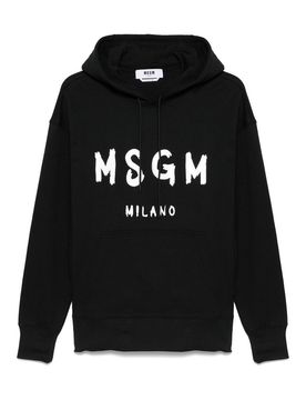 Felpa con equipaggio in cotone con logo