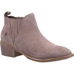 Womens/ladies Isobel Suede Ankle Boots (Taupe) - Size Uk 3