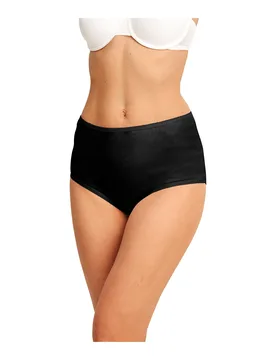 Baumwoll-Taillenslip schwarz XL Damen - wedolina - FashionsVida