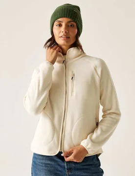 Frankie Zip Up Funnel Neck Fleece Cream female - Regatta - FashionsVida