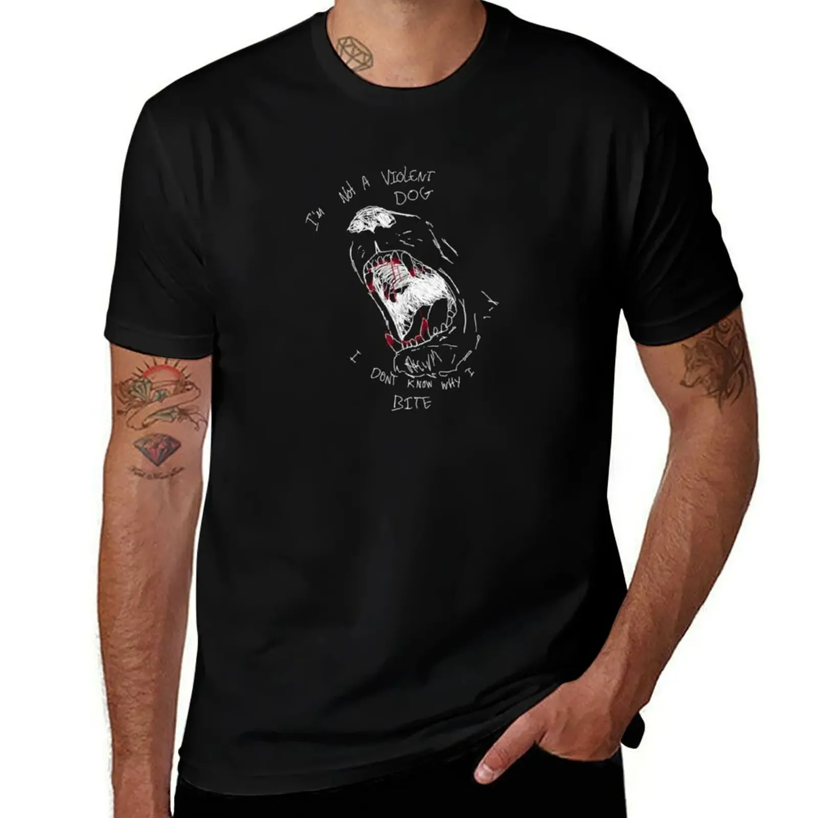 I Don’t Know Why I Bite (White) T-Shirt Lightweight Cooling Short Sleeve Tee - Aliexpress - FashionsVida
