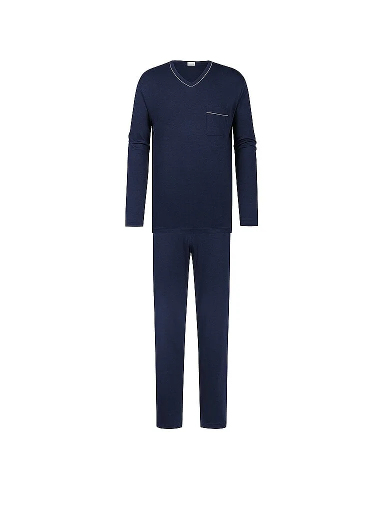 Pyjama yacht blue blau XL herren - Mey - FashionsVida