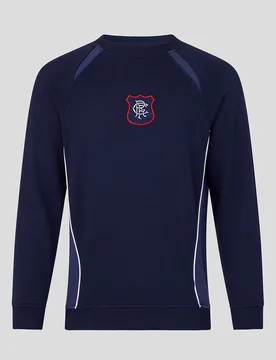 Rangers Unisex 25/26 Panelled Sweatshirt - Navy NAVY / BLUE XL unisex - Castore - FashionsVida