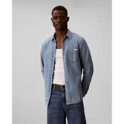 Camisa Hombre Denim Clásica