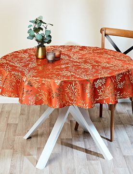 Tischdecke "Blätterranken" Ø 140 cm
