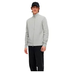 Maglione Con Zip Completo Dane Light Grey Melange L