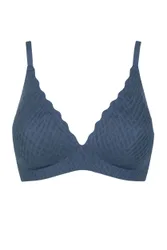 Women's 1 Pack Sloggi Zero Feel Bliss THE UP Push Up Bra Smoky Blue S - Blue - Size: Small