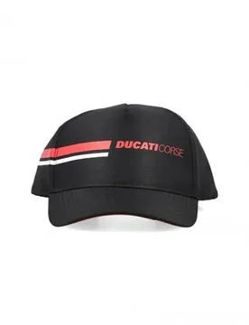 Cappellino Ducati Corse 2346004 Bande logo Nero taglia unic - CNC Racing - FashionsVida