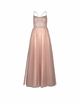 Vestido de noche rosa 38 - Vera Mont - FashionsVida