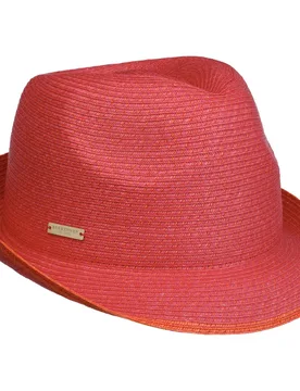 Keila Straw Hat with UV Protection by - fuchsia - Female - Size: One Size - Seeberger - FashionsVida