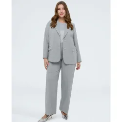 Pantalones de mujer regular estampado cuadros