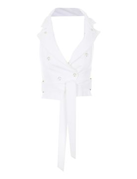 Elisabetta Franchi Gilet bianco