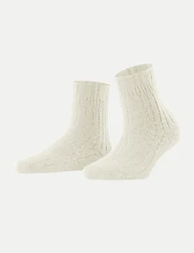 Socken Bedsock Rib Beige 39-42 - Falke - FashionsVida