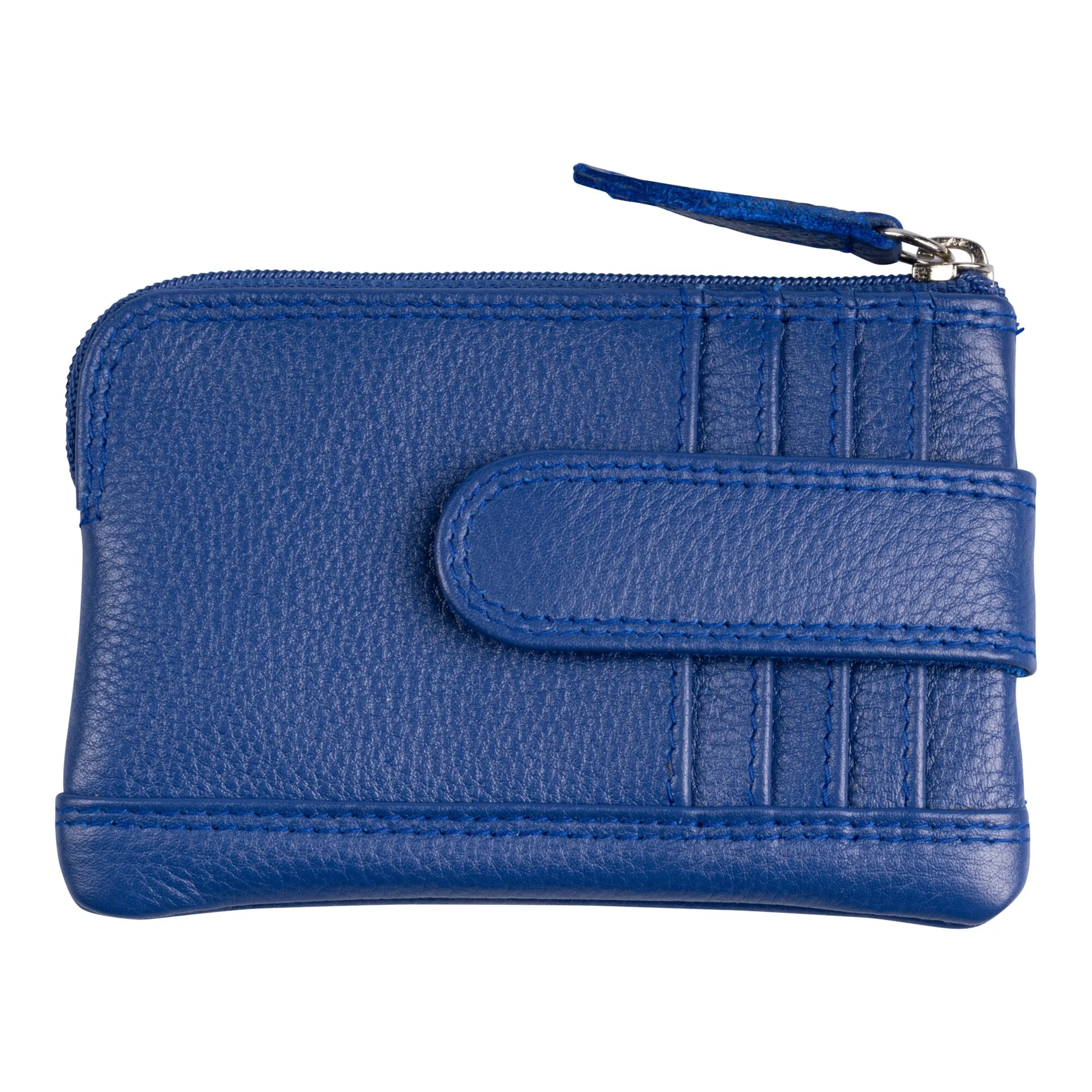 Leder-Schlüsseltasche „Karte“ blau - walzvital - FashionsVida