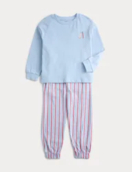 Pure Cotton Graphic Pyjama Set (12 Mths - 8 Yrs) Blue Mix male