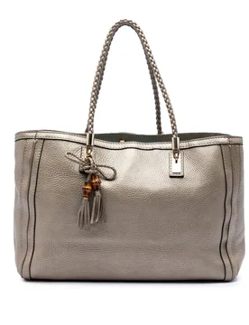 Metallic Calfskin Bella Tote - Gucci - FashionsVida