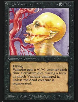 Sengir Vampire (Not Tournament Legal) International Edition - Magic: The Gathering - FashionsVida