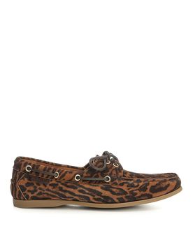 Scarpe da barca in pelle scamosciata