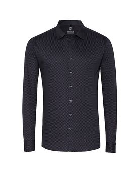 Camisa de punto Slim Fit azul M