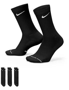Pack Everyday Elevated Cotton Rich Crew Socks Black female - Nike - FashionsVida