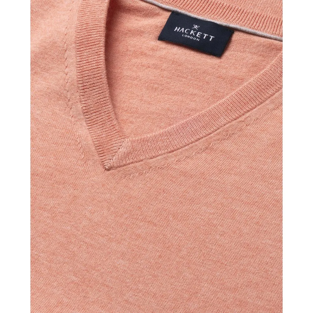 Jersey de hombre cuello pico algodón cashmere - Hackett - FashionsVida