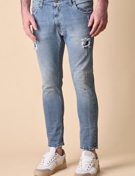 V2 jeans slim fit uomo blue