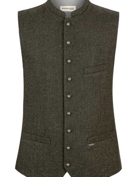 Trachtenweste Devito (moosgrün, Gr. 58) von Classics für Herren, Oberteile, 50% Wolle, 25% Viskose, 25% Polyester