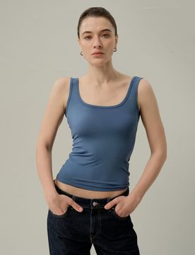 Donna Silk Breeze Jersey Canotta Traspirante Azzurro XS