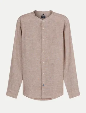 Olymp Leinenhemd Beige XL - Olymp - FashionsVida