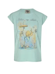 Maglietta da arrampicata da donna Snail verde chiaro S